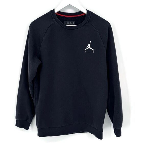 Jordan Tops - AIR JORDAN Brooklyn Fleece Crew Sweatshirt Black Small